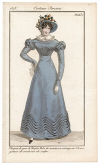 Le Journal des Dames et des Modes 1823 Costume Parisien N°2145