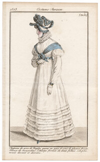 Le Journal des Dames et des Modes 1823 Costume Parisien N°2151