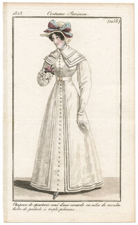 Le Journal des Dames et des Modes 1823 Costume Parisien N°2158
