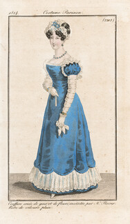 Le Journal des Dames et des Modes 1824 Costume Parisien N°2212
