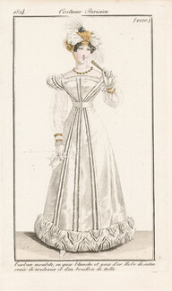 Le Journal des Dames et des Modes 1824 Costume Parisien N°2220