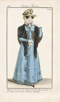 Le Journal des Dames et des Modes 1824 Costume Parisien N°2231