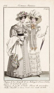 Le Journal des Dames et des Modes 1824 Costume Parisien N°2240
