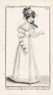 Le Journal des Dames et des Modes 1824 Costume Parisien N°2242