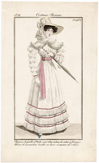 Le Journal des Dames et des Modes 1824 Costume Parisien N°2246