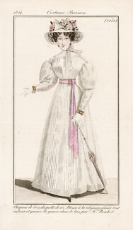 Le Journal des Dames et des Modes 1824 Costume Parisien N°2251