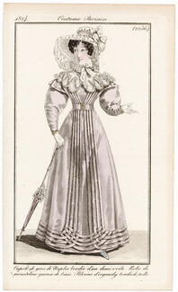 Le Journal des Dames et des Modes 1824 Costume Parisien N°2256
