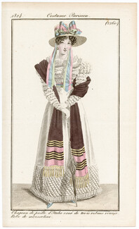 Le Journal des Dames et des Modes 1824 Costume Parisien N°2260
