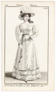Le Journal des Dames et des Modes 1824 Costume Parisien N°2267