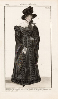 Le Journal des Dames et des Modes 1824 Costume Parisien N°2272