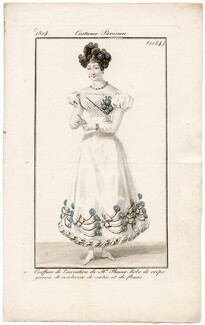 Le Journal des Dames et des Modes 1824 Costume Parisien N°2284
