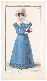 Le Journal des Dames et des Modes 1824 Costume Parisien N°2285