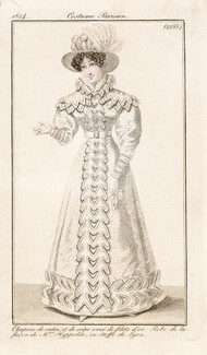 Le Journal des Dames et des Modes 1824 Costume Parisien N°2288