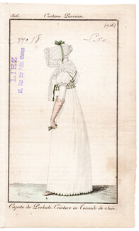 Le Journal des Dames et des Modes 1806 Costume Parisien N°756