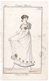 Le Journal des Dames et des Modes 1807 Costume Parisien N°783