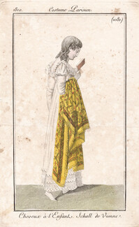 Le Journal des Dames et des Modes 1810 Costume Parisien N°1081