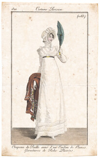 Le Journal des Dames et des Modes 1810 Costume Parisien N°1083