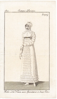 Le Journal des Dames et des Modes 1810 Costume Parisien N°1092