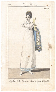 Le Journal des Dames et des Modes 1812 Costume Parisien N°1247