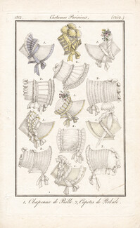 Le Journal des Dames et des Modes 1812 Costume Parisien N°1252