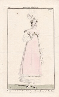 Le Journal des Dames et des Modes 1813 Costume Parisien N°1356 Horace Vernet