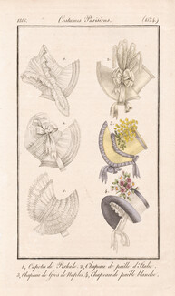 Le Journal des Dames et des Modes 1816 Costume Parisien N°1574