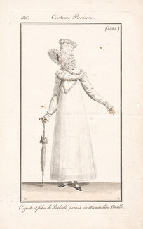 Le Journal des Dames et des Modes 1816 Costume Parisien N°1595 Horace Vernet