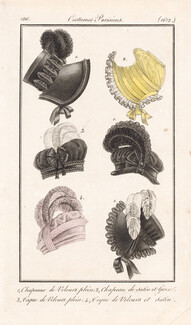 Le Journal des Dames et des Modes 1816 Costume Parisien N°1612