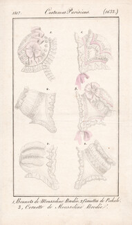 Le Journal des Dames et des Modes 1817 Costume Parisien N°1633