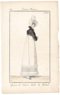 Le Journal des Dames et des Modes 1817 Costume Parisien N°1639 Horace Vernet