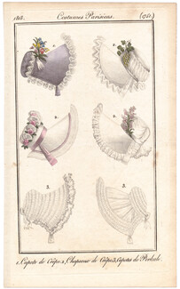 Le Journal des Dames et des Modes 1818 Costume Parisien N°1751