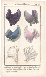 Le Journal des Dames et des Modes 1818 Costume Parisien N°1773