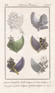 Le Journal des Dames et des Modes 1818 Costume Parisien N°1778