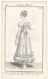 Le Journal des Dames et des Modes 1819 Costume Parisien N°1794