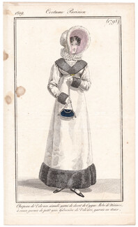 Le Journal des Dames et des Modes 1819 Costume Parisien N°1798