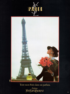 1987 YSL Yves Saint Laurent Rive Gauche perfume MAGAZINE AD