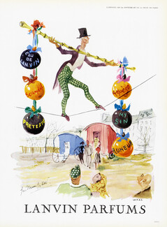 Lanvin (Perfumes) 1959 Tightrope Walker, Circus, Guillaume Gillet