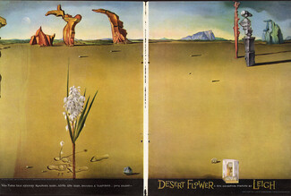 Leigh (Perfumes) 1947 Salvador Dali "The Invisible Lovers", Desert Flower