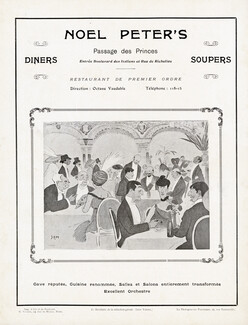 Noel Peter's (Restaurant) 1913 Passage des Princes, SEM