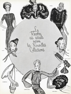 Jacques Henri Lartigue 1937 "La Récolte des Détails", Fashion Goods Heim, Schiaparelli, Lanvin, Alix, Patou, Rouff, Molyneux