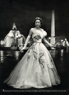 Jeanne Lafaurie 1958 Place de la Concorde, Evening Dress, Dognin