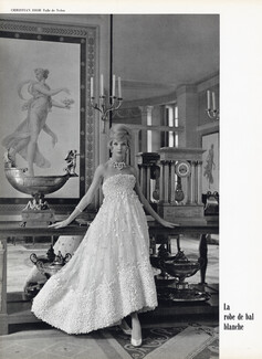 Christian Dior 1958 Robe de bal, Photo Pottier à La Malmaison