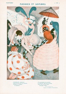 Masques et Dominos, 1923 - Gerda Wegener Costumes Masquerade Ball