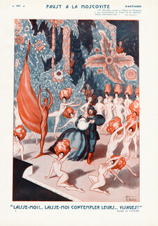 Faust à la Moscovite, 1922 - Armand Vallée Chorus girls, Opera, Dancers, Devil