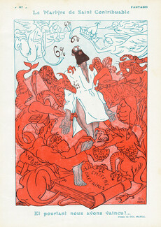 Le Martyre de Saint Contribuable, 1921 - Del Marle Martyr of the Taxpayer