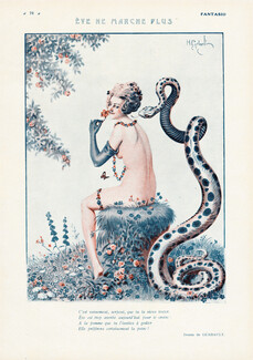 Ève ne marche plus, 1922 - Henry Gerbault Snake, Eve