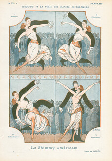 La Folie des Danses Excentriques — Le Shimmy Américain, 1920 - Armand Vallée