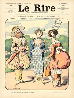 La Jupe à Bretelles, 1912 - Lucien Métivet Fashion Satire