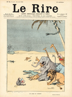 Le Rire au Désert, 1896 - Benjamin Rabier