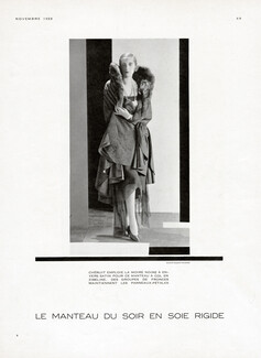 Chéruit 1929 Evening Coat, Photo Hoyningen-Huene